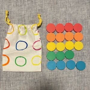 Lovevery Drop & Match Dot Chips ❤️🧡💛💚💙